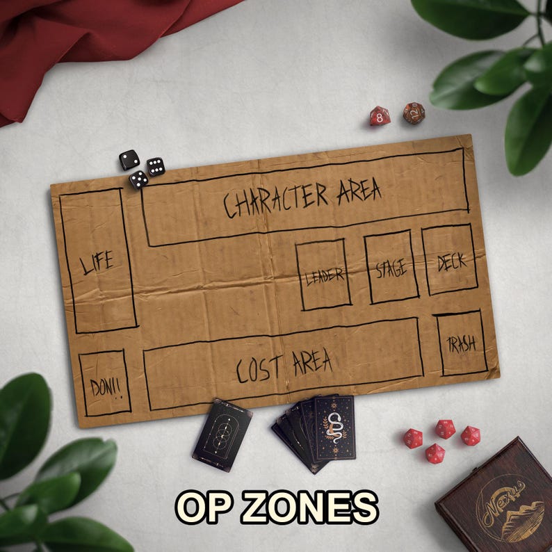 Homeless Man's TCG Playmat, Funny Play Mat With Optional Zones, 14" x 24" Neoprene Game Mat, Cardboard Design, Multiple TCG Zones Available image 9