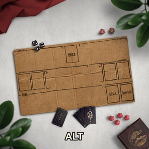 Homeless Man's TCG Playmat, Funny Play Mat With Optional Zones, 14" x 24" Neoprene Game Mat, Cardboard Design, Multiple TCG Zones Available image 16