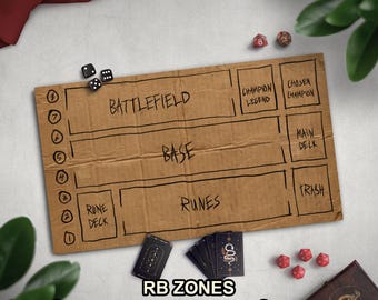 Homeless Arcane Rift TCG Playmat, Funny Play Mat With Zones, Optional Stitched Edge Game Mat, Cardboard Design, Multiple Sizes Available