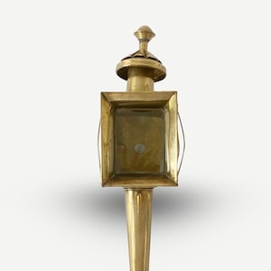 Brass Carriage Lantern - Turn-of-the-Century English - Antique