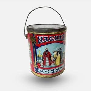 Bagdad Coffee Tin - Vintage Collector Item - Dwight Edwards Canada Ltd.