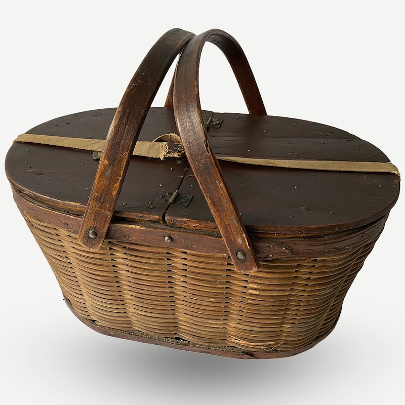 Antique Picnic Basket - Etsy