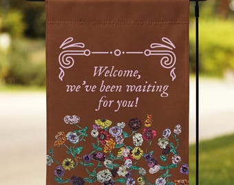 Piano Flowers Garden Flag Welcome Flag