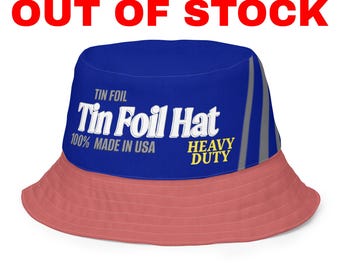 Tin Foil Hat Parody Bucket Hat