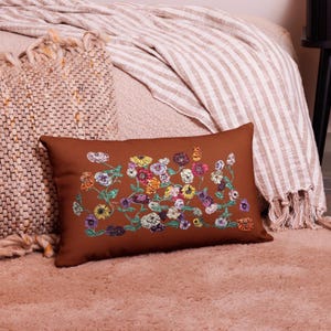 Surprise Song Piano Flowers Accent Pillow
