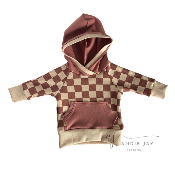 Hoodie Sweat A Capuche A Carreaux Sweat à Capuche Zippé Doublé à