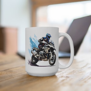 BMW GS Adventure Motorcycle Custom Coffee Mug 11/15/20oz V2