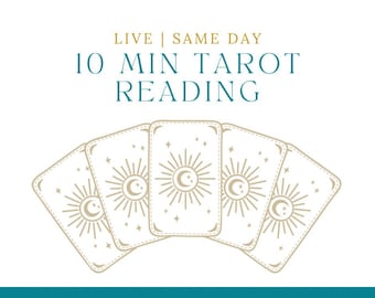 Lectura de Tarot de 10 minutos / Amor, carrera, finanzas o lectura general / Lectura de Tarot