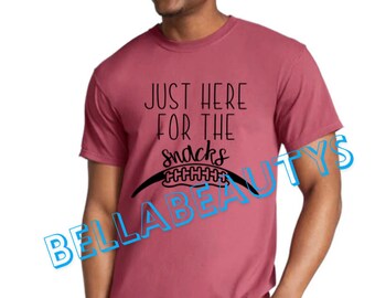 Solo aquí para los aperitivos, camiseta de vinilo, camiseta de vinilo personalizada, camiseta personalizada, camiseta personalizada, camisetas de vinilo, camiseta, camiseta deportiva, universidad, juego