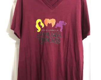 es sólo un montón de Hocus Pocus, Halloween, estilo Halloween, hocus pocus, camiseta, camiseta de vinilo, camisa de sublimación de vinilo, camiseta personalizada