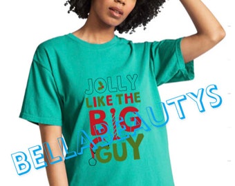 Alegre como el grandulón (Navidad), Camiseta de vinilo, Camiseta de vinilo personalizada, Idea navideña, Camiseta navideña, Camiseta personalizada, Camiseta personalizada, Vinilo