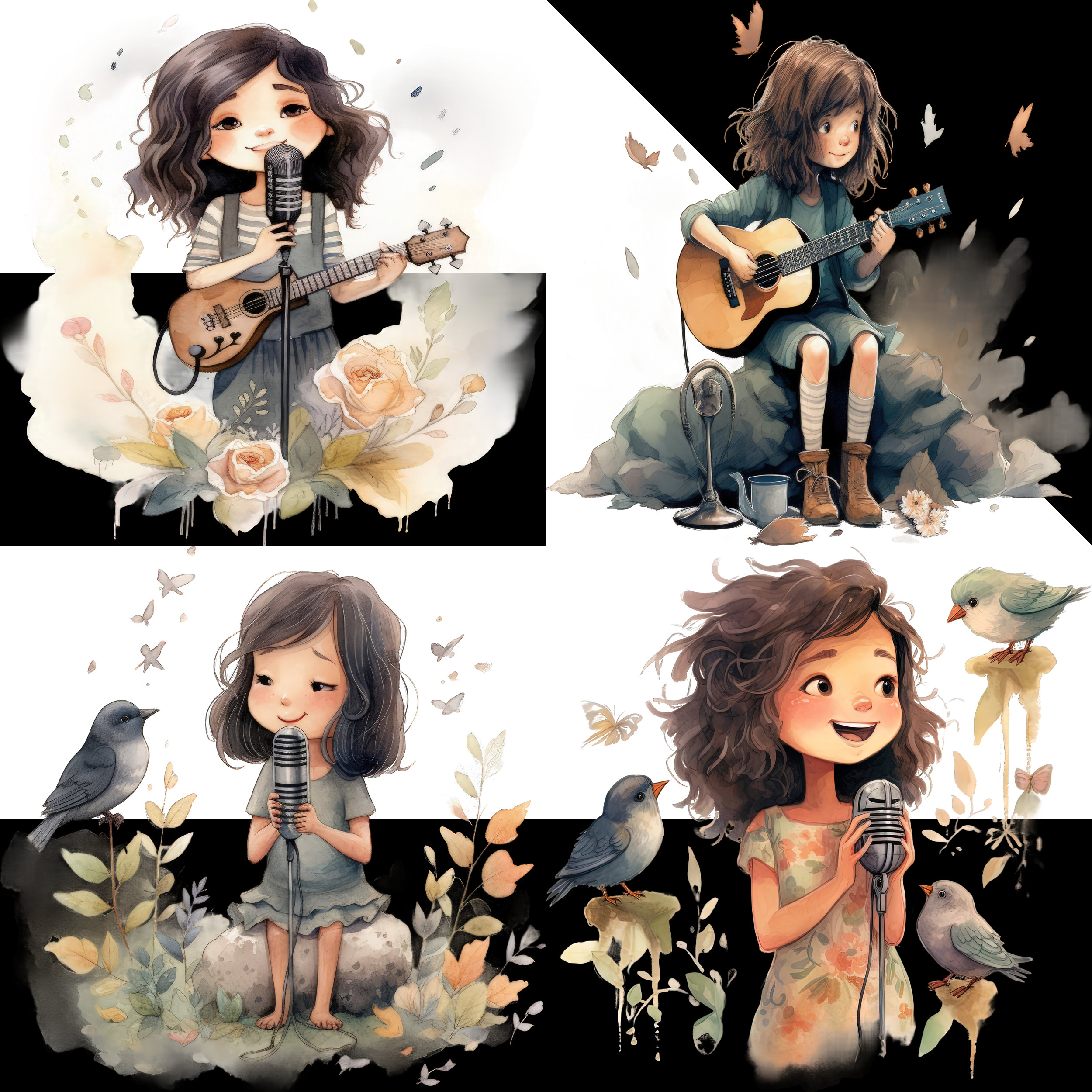 Enchanting Singer Voice Clipartmusic Art, Enchanting Vocalist 