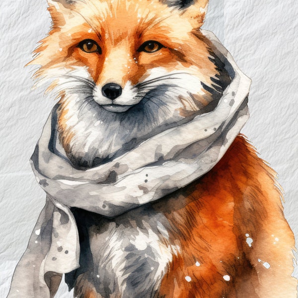 Beautiful Cuddly Fox PNG Clipart,Cute Animal Clipart, Beautiful Cuddly Fox, PNG Wildlife Art,Adorable Animal Clipart, PNG Art