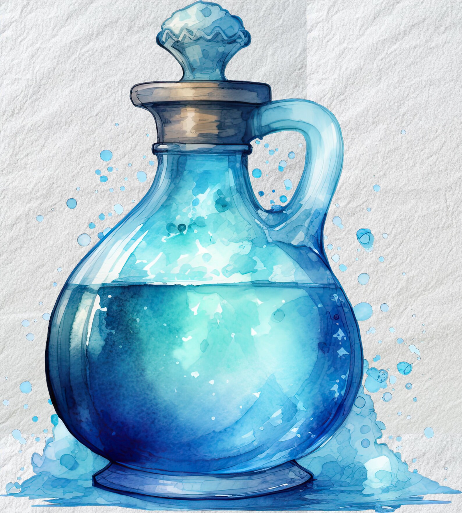 Potion Bottle Clipart, Enchanting Potion Bottles, Magic Elixir Clipart ...