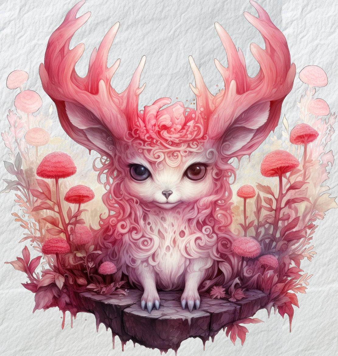 Ruby Woods Clipart, Enchanting Ruby Woods, Magical Forest Clipart ...