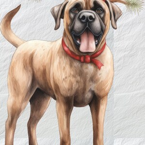 Joyeux Mastiff Clipart, Happy Dog Clip Art, Joyeux Mastiff Graphics, Illustration de chien optimiste, Art mural pour les fumeurs, Affiche pour signe, Png