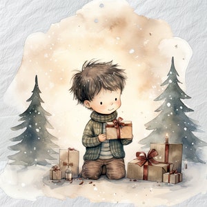 穏やかさに包まれたクリスマスの心温まる PNG クリップアート、暖かくて居心地の良いクリスマス クリップアート - 季節の挨拶やギフトにぴったりの心温まる