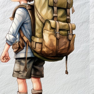 Clipart di ricordi di viaggiatori speranzosi, clipart di ricordi di viaggio, grafica di viaggio ottimista, arte di avventura digitale, avventura digitale.