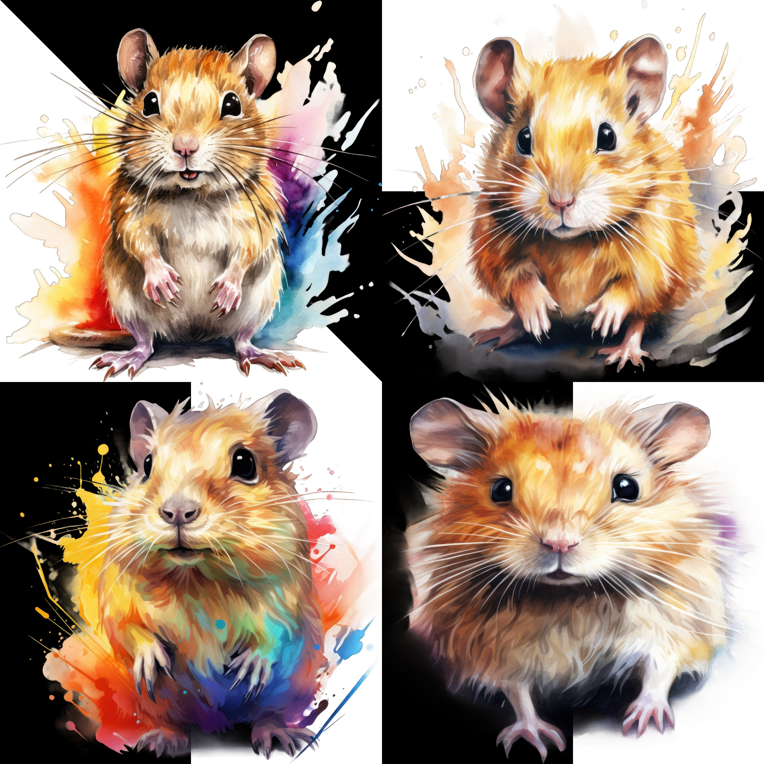 Gerbil Lightning Clipart, Whisker Sparks: Gerbil Lightning Clipart ...