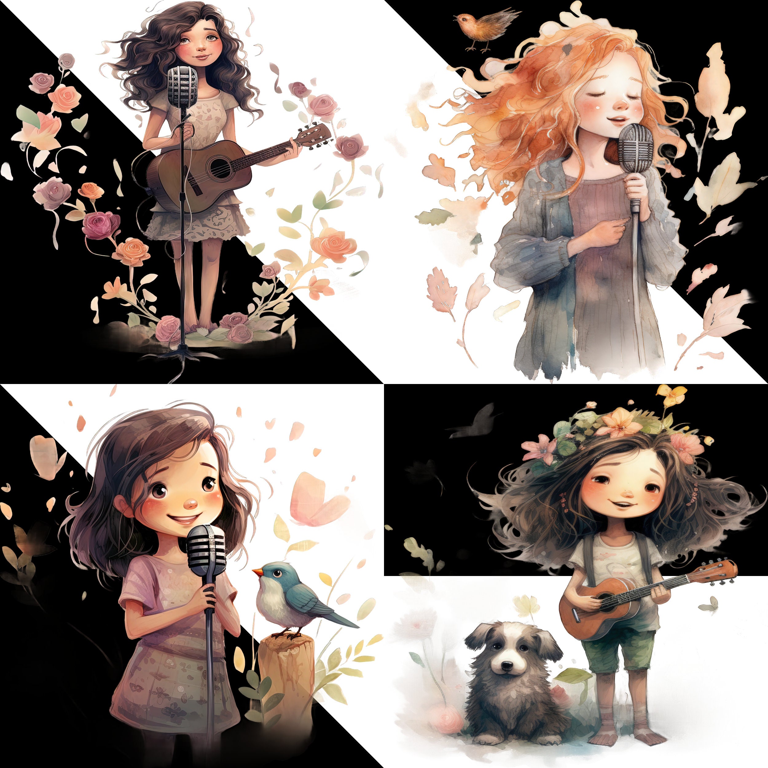 Enchanting Singer Voice Clipartmusic Art, Enchanting Vocalist 