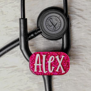Custom Acrylic Stethoscope Tag: Personalized Nurse Gift