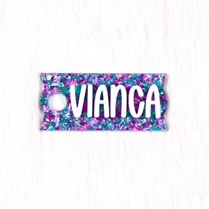 Personalized Acrylic Tumbler Name Tag: 30/40 oz Flowstate Lids
