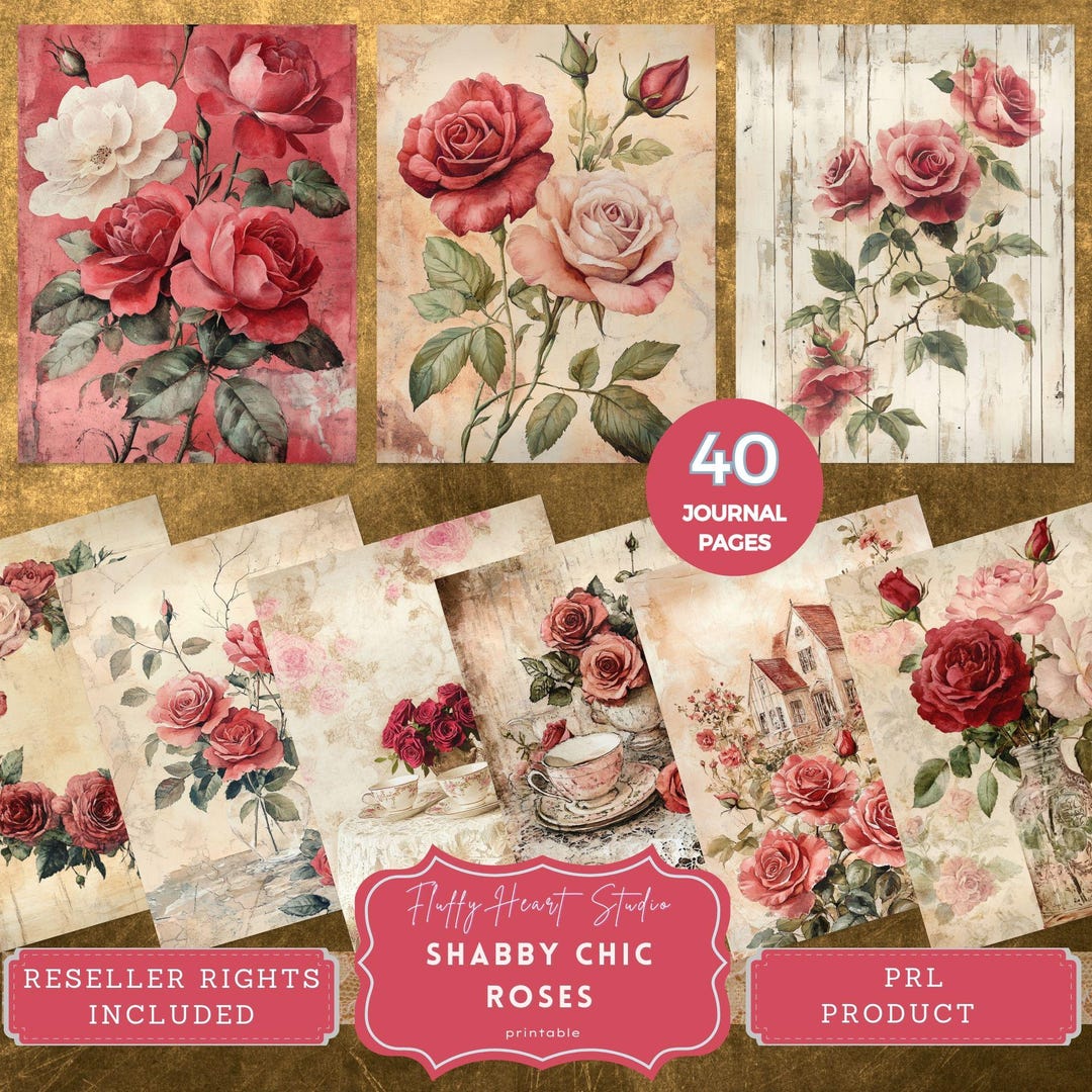 PLR Junk Journal Bundle Reseller Rights Junk Journal Pages Vintage ...