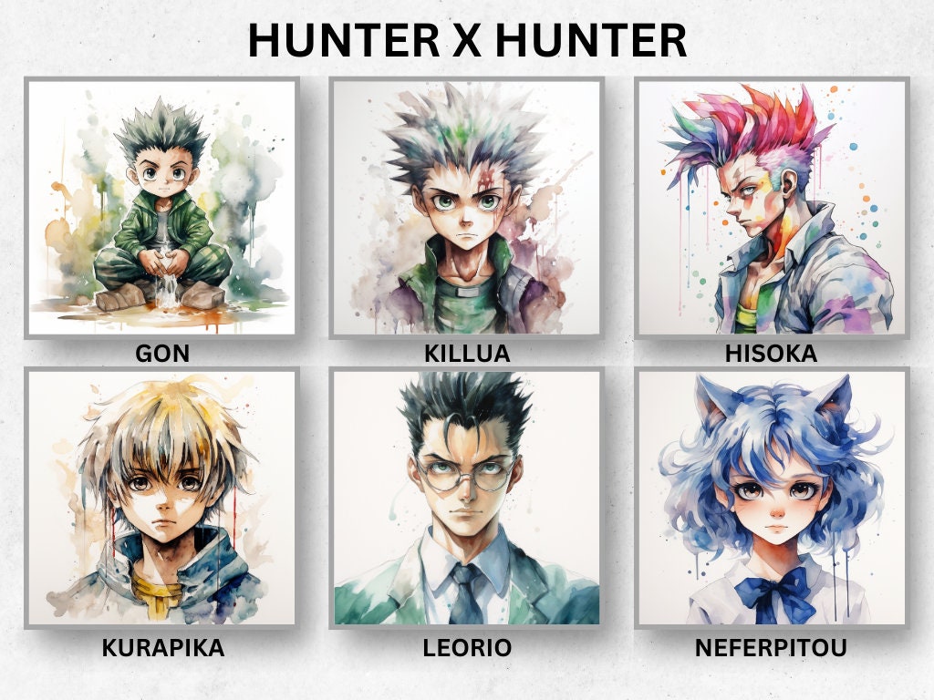Hunter X Hunter Men's Gon Killua Kurapika Leorio Character Adult