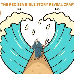 Moses and the Red Sea Bible Craft | Sunday School | Exodus 14 Activity for Kids | Christian Homeschool Lesson Plan
