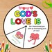 God's Love Coloring Pages for Kids, Sharing God's Love Craft, God's ...