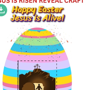 Créations chrétiennes d'oeufs de Pâques, Jésus est vivant, Tombeau vide de Pâques, Résurrection de Jésus, créations artisanales du dimanche de Pâques, Il est ressuscité, créations artisanales de la Semaine sainte,