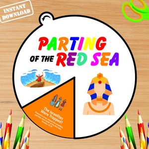 Moses and the Red Sea Bible Craft | Sunday School | Exodus 14 Activity for Kids | Christian Homeschool Lesson Plan