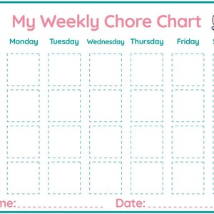 Daily Responsibilities Chore Chart, Printable Full Day Visual Routine, Kids Daily Task List, Morning,Afternoon,Evening Activities, Checklist