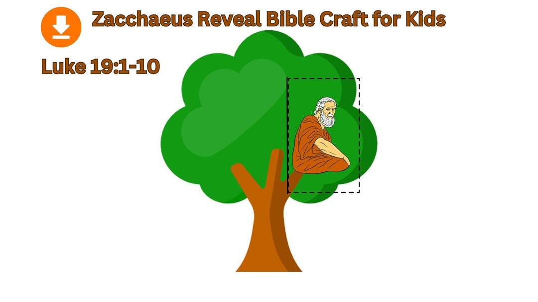 Zacchaeus Bible Craft for Kids, Sunday School Craft, Homeschool ...