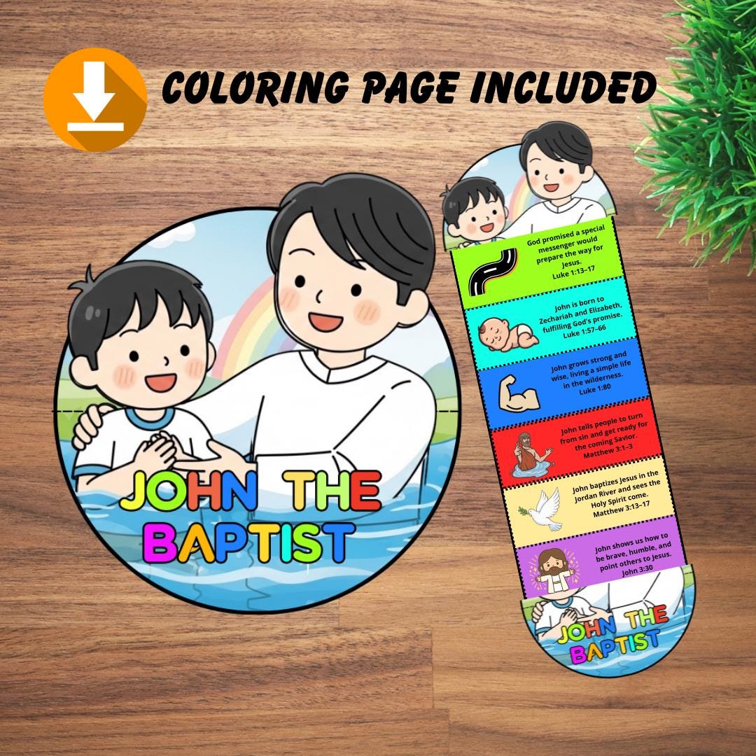 John the Baptist Bible Story Craft, Folding Surprise, Sunday School ...