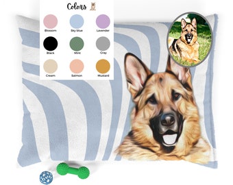 Dog bed with picture Personalized dog bed Large dog Bed Dog Pillow Small Dog Bed Custom Dog Bed with photo Dog Bed Custom Dog Accessories
