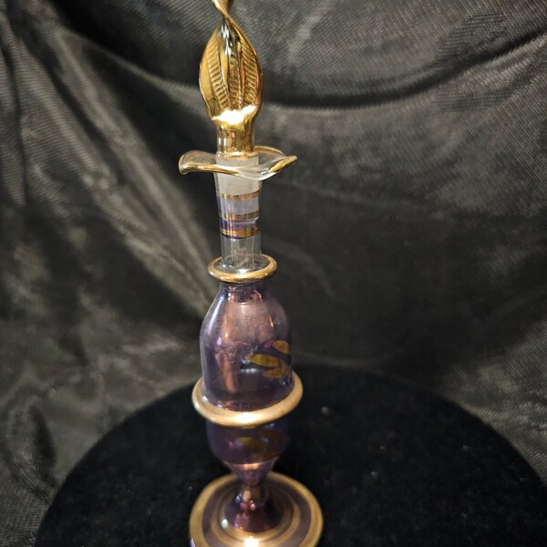 Purple Glass Bottle - Etsy