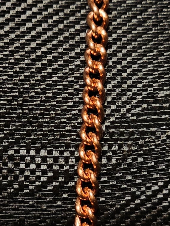 Solid copper chain, 24 in curb - image 1