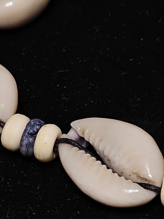 Vintage Cowry Shell Bracelet, Adjustable Beach Je… - image 2
