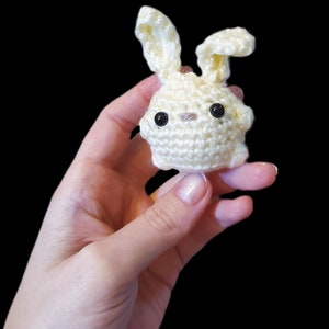 Crochet Bunny | Shelf Sitter, Keychain or Ornament Options | Stuffed Rabbit Animal | Yarn Easter Stuffie | Spring Decor