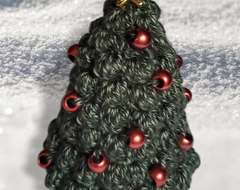 Rustic Crochet Christmas Tree | Bumpy Winter Pine Decor | Christmas Tree Amigurumi