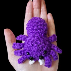 Crochet Jumping Spider | Cute Baby Spider | Halloween Decor |