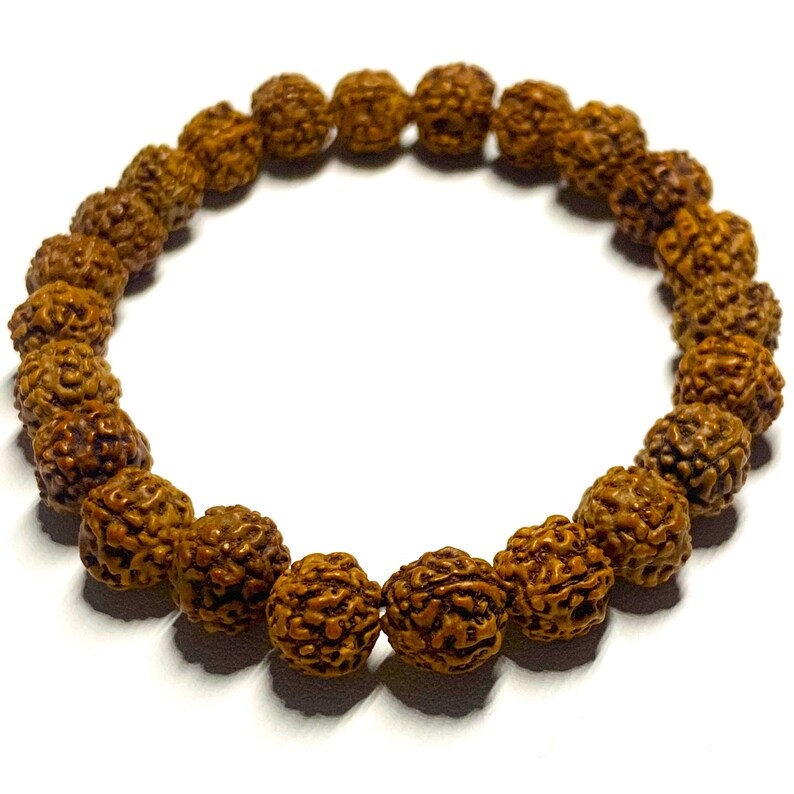 High-Demand 5 Face Nepali Rudraksha Natural Certified Himalayan Beads Bracelet for Unisex By The Leading Light image 3