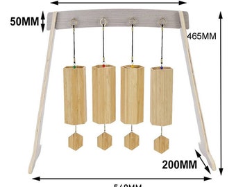 Koshi Chimes Wooden stand of 4… Bamboo stand for 4 koshi chimes