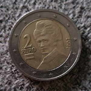 Rare, old 2 euro coin with error(s)