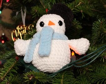 Snuggles the Snowman Crochet Pattern, Digital File ONLY