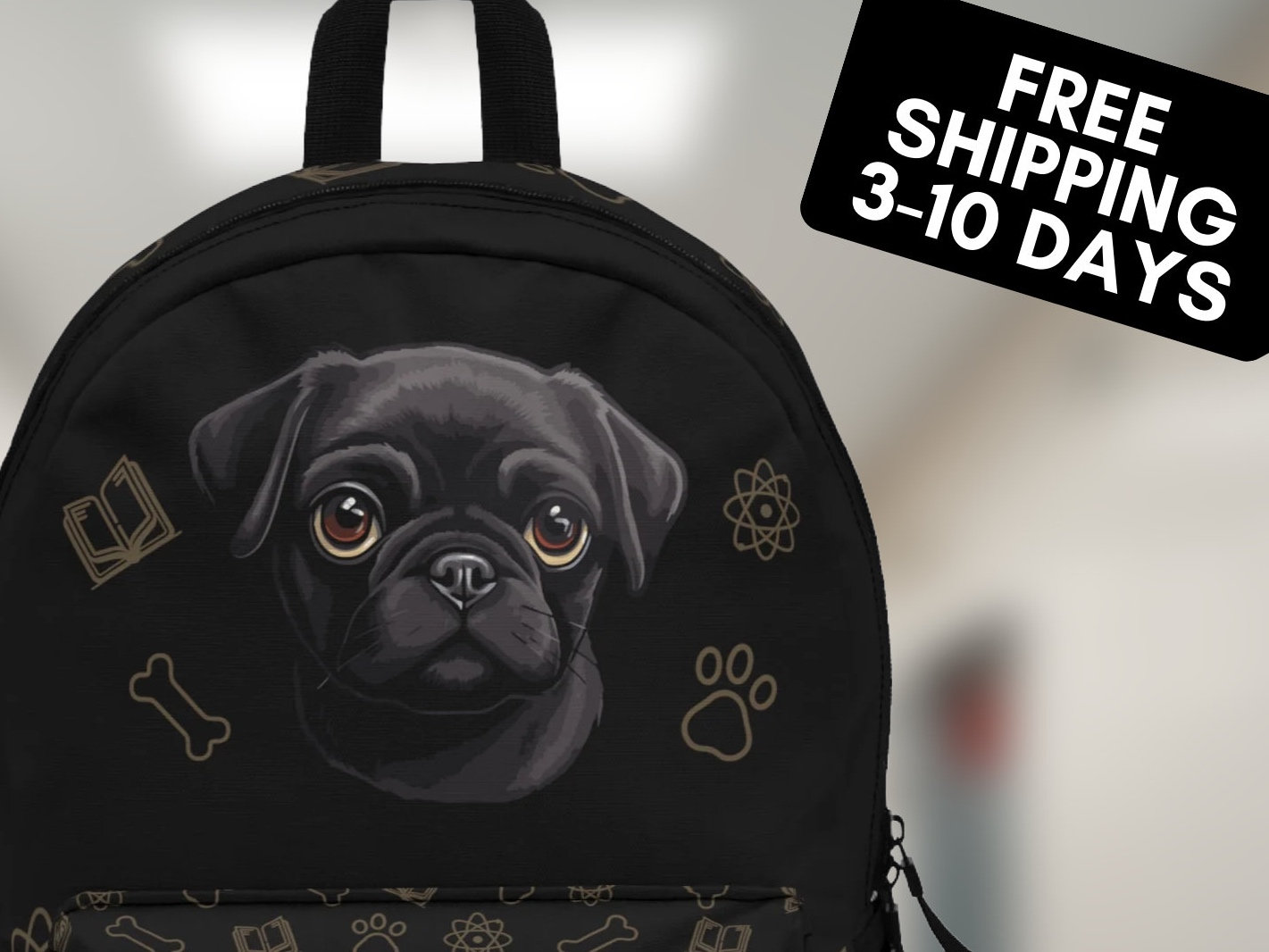 Pug backpack for clearance school