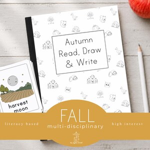 Lisez, dessinez et écrivez un journal d'automne | Téléchargement PDF | plus de 25 pages | Téléchargement instantané