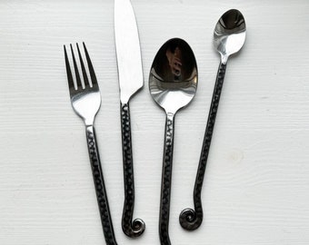 Handmade swirl cutlery