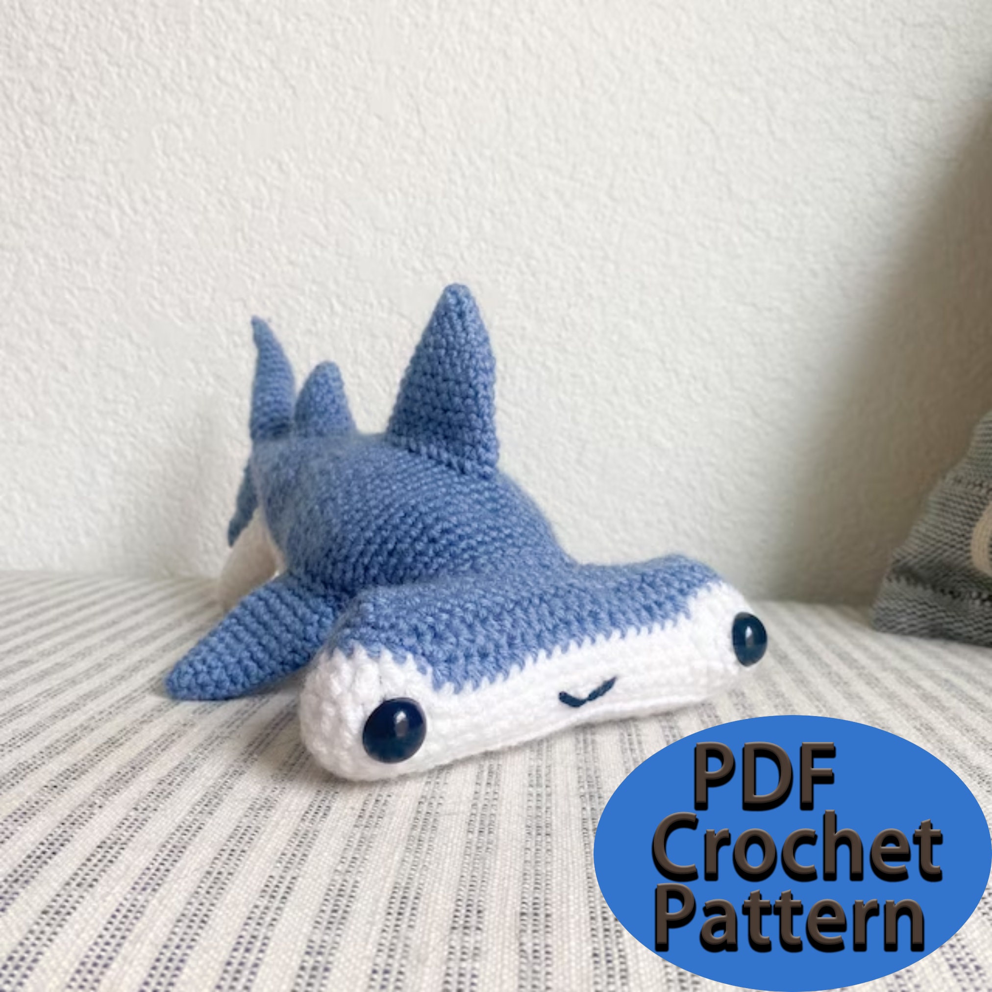 Hammerhead Shark Crochet Pattern Amigurumi Hammerhead Etsy